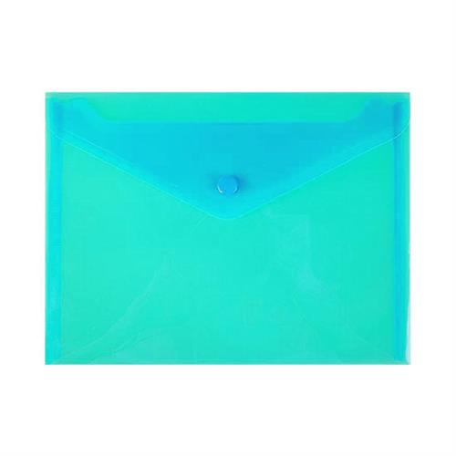 Nikoffice Buste con bottone, F.to A4, in ppl, Verde, 5 pezzi