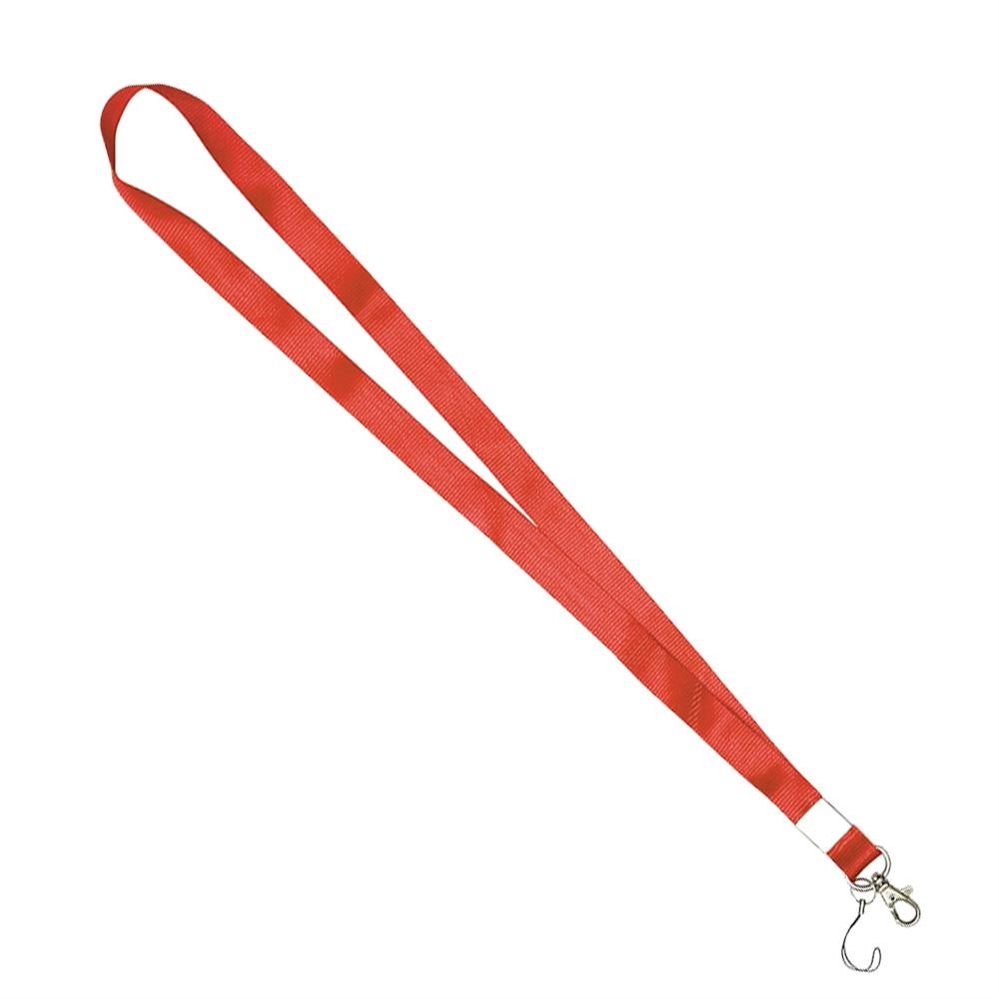 Lebez Cordoncino in tessuto per portabadge, rosso, 100 pezzi