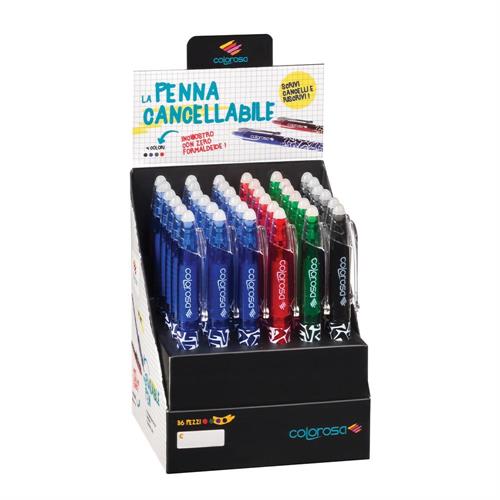 Colorosa Penna cancellabile ricaricabile, colori assortiti