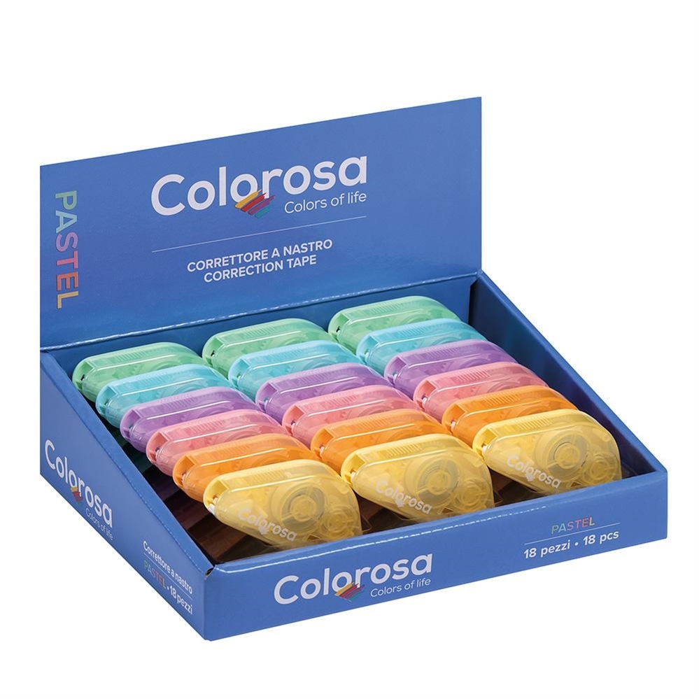 Colorosa Correttore a nastro Pastel, colori pastello