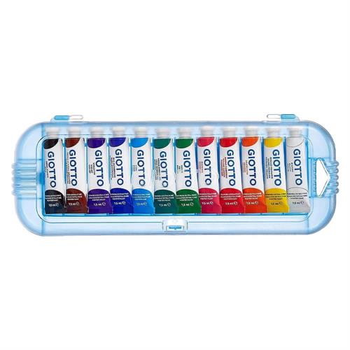 Giotto tubetti tempera 7.5 ml, confezione 12 colori