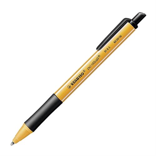 Stabilo Pointball Penna sfera a scatto CO2 Neutral, Nero