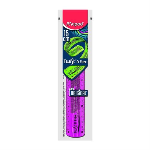 Maped Righello flessibile 15 cm Twist N Flex