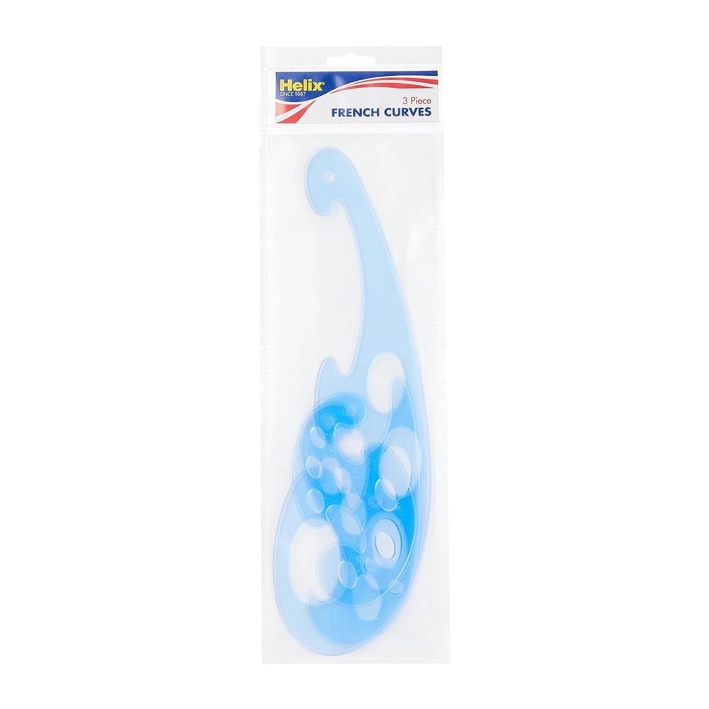 Helix Set Curvilinee, plastica, 3 pezzi