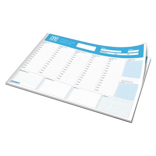 Blasetti Planner da scrivania settimanale A3, 60 fogli