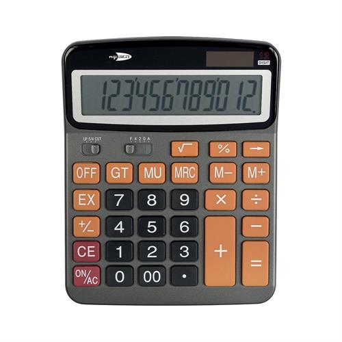 Lebez Calcolatrice da tavolo, 12 cifre display LCD