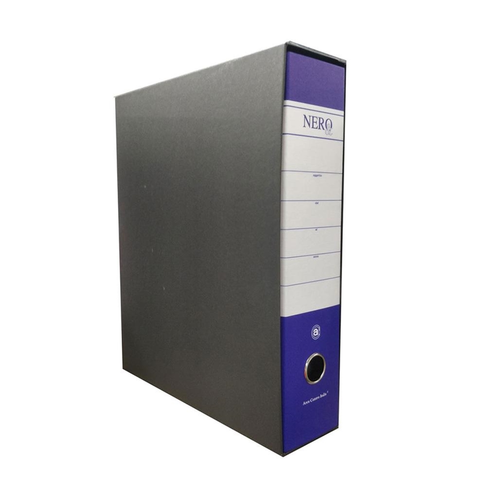 Nero Registratore con custodia dorso 8, Protocollo, Blu