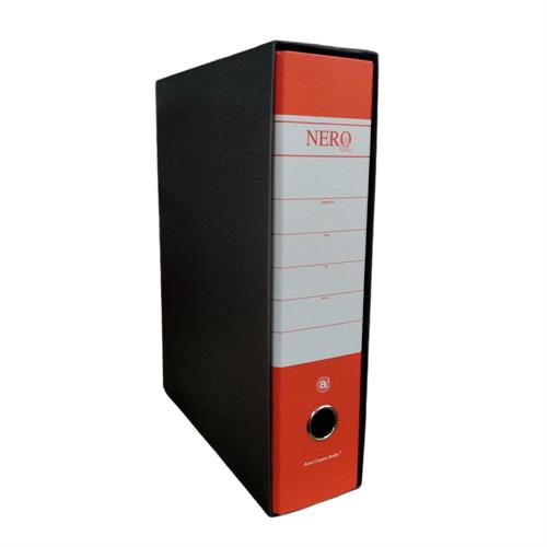 Nero Registratore con custodia dorso 8, Protocollo, Rosso