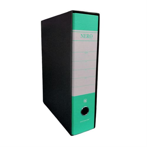 Nero Registratore con custodia dorso 8, Protocollo, Verde