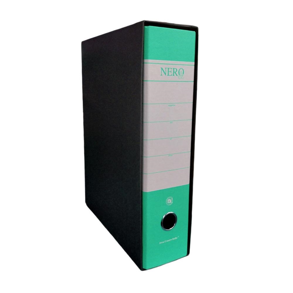 Nero Registratore con custodia dorso 8, Protocollo, Verde