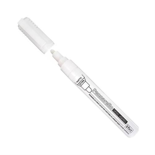 Lebez Pennarello gesso liquido, bianco, punta tonda