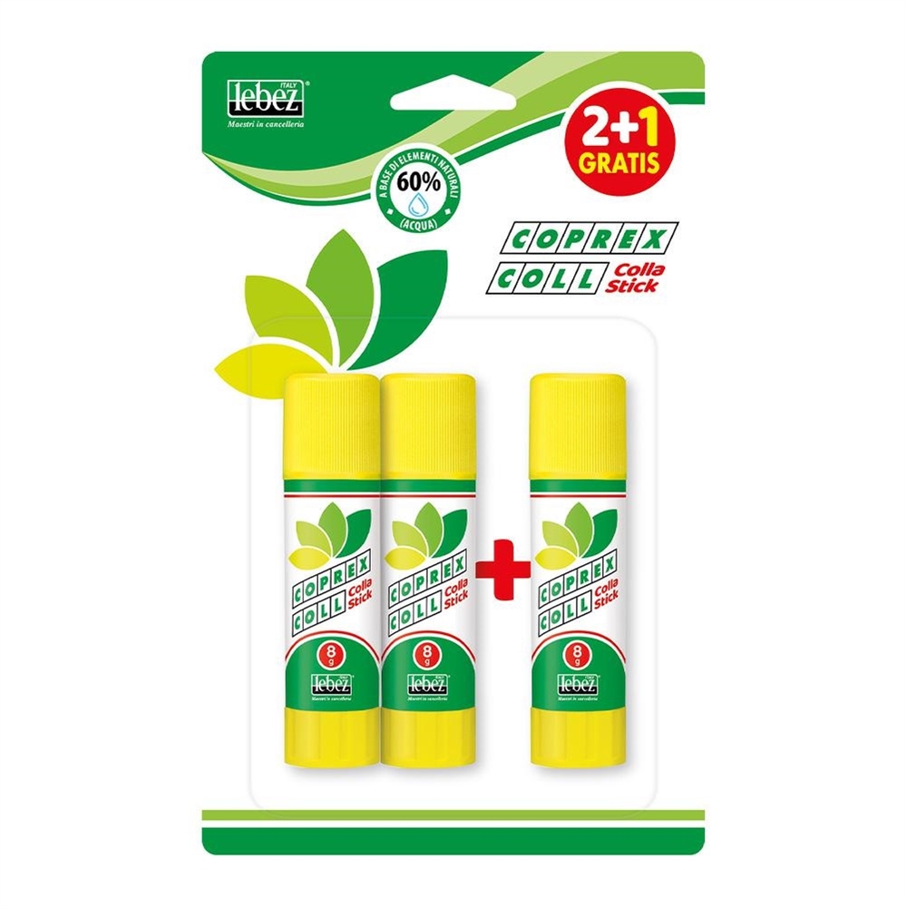 Lebez Coprex Colla 8 gr in stick tubetto, 2+1 gratis