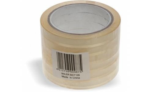 Nastro adesivo per sigilla sacchetti 12x66 mt, trasparente