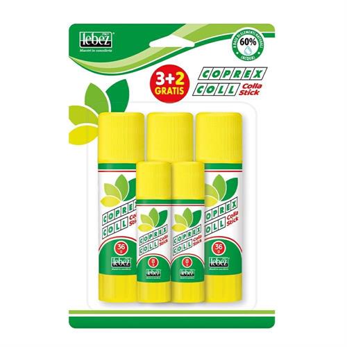 Lebez Colla stick Promo pack: 3pz da 36 gr + 2 da 8gr gratis