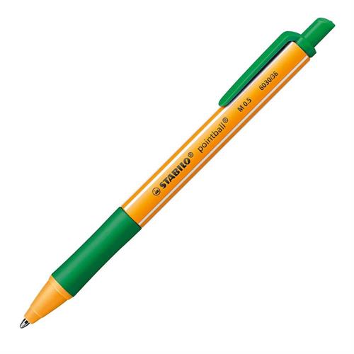Stabilo Pointball Penna sfera a scatto CO2 Neutral, Verde