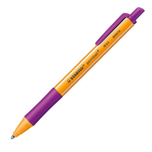 Stabilo Pointball Penna sfera a scatto CO2 Neutral, Lilla