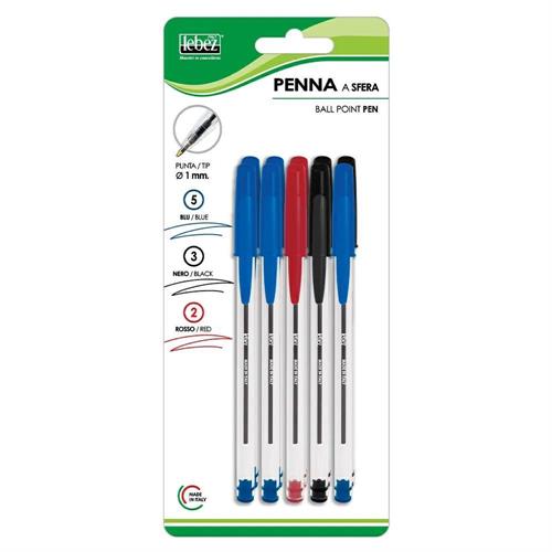 Lebez Penna a sfera, blister 10 pezzi