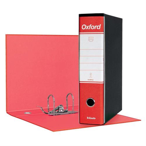 Esselte Registratore Oxford, Protocollo, Dorso 8 cm, Rosso