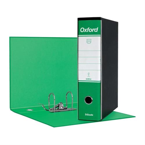 Esselte Registratore Oxford, Protocollo, Dorso 8 cm, Verde