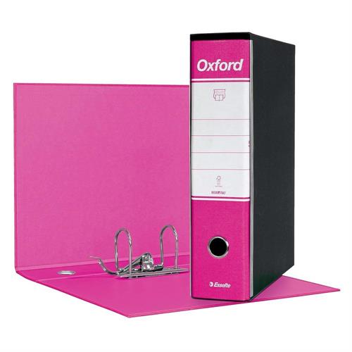 Esselte Registratore Oxford, Protocollo, Dorso 8 cm, Fucsia