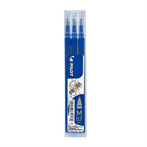 Pilot Frixion Refill per penna a sfera, 0.7 mm, Blu, 3 pz