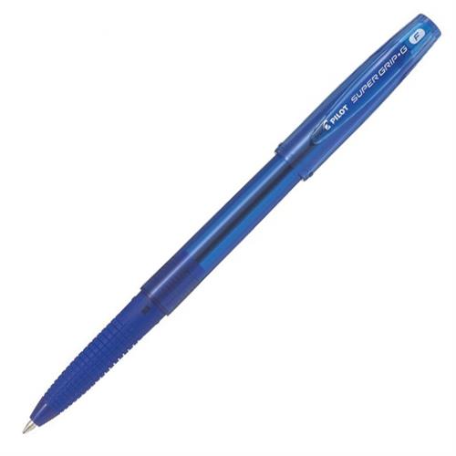 Pilot super grip g penna a sfera, punta fine 0.7 mm, blu