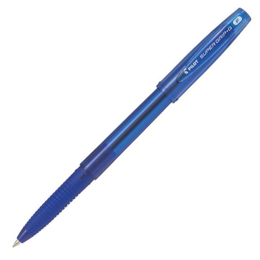 Pilot super grip g penna a sfera, punta fine 0.7 mm, blu
