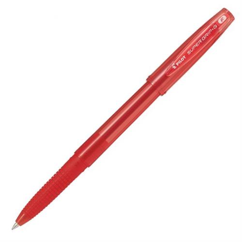 Pilot super grip g penna a sfera, punta fine 0.7 mm, rosso