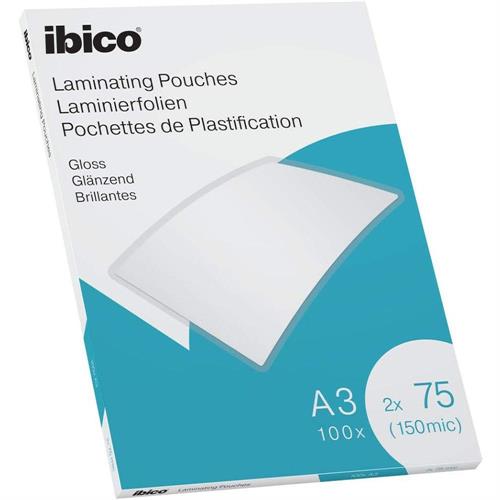 GBC Ibico Pouches per plastificare A3 75 micron, 100 fogli