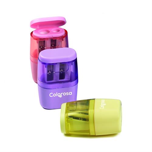 Colorosa Temperamatite con serbatoio 2 fori, 18 pezzi