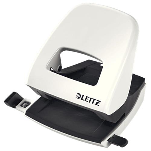 Leitz Nexxt Perforatore 2 fori in metallo, 30 fogli, Bianco
