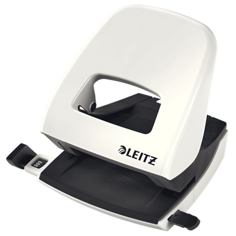 Leitz Nexxt Perforatore 2 fori in metallo, 30 fogli, Bianco