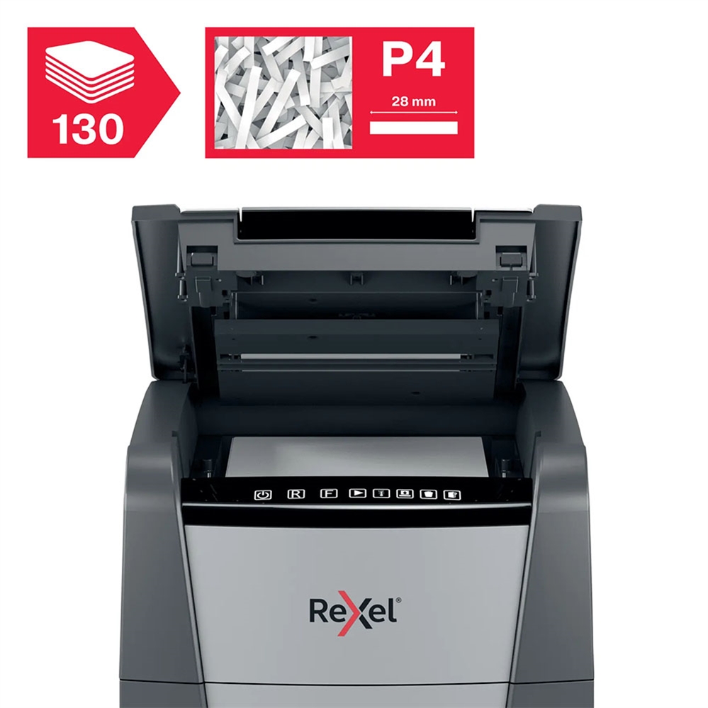 REXEL AutoFeed+ 130X Distruggidocumenti frammenti, 130 fogli
