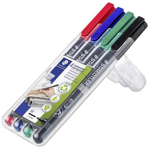 Staedtler Lumocolor Pennarello permanente punta media, 6 pz