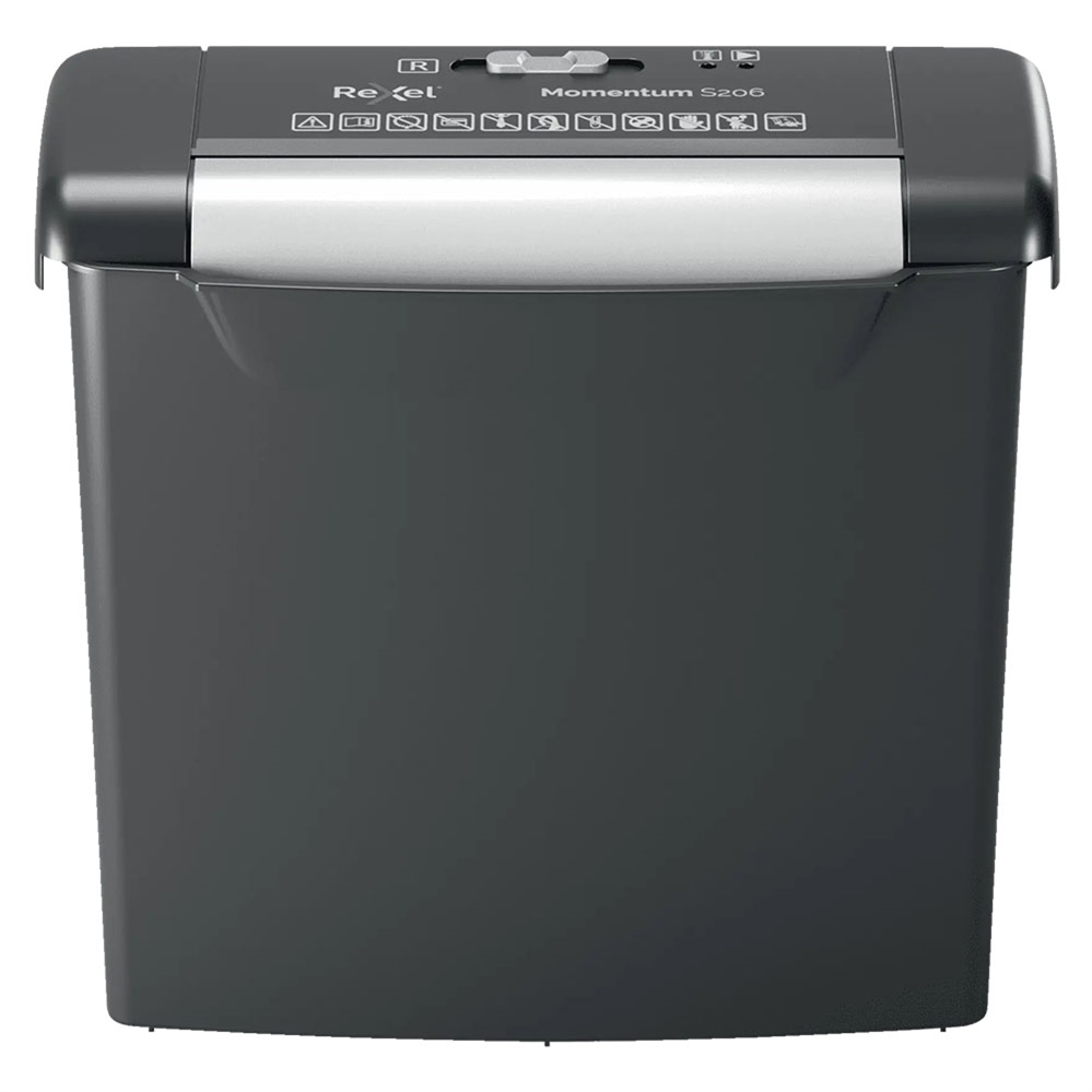 Distruggidocumenti Rexel Momentum S206, taglio a strisce, 6 fogli