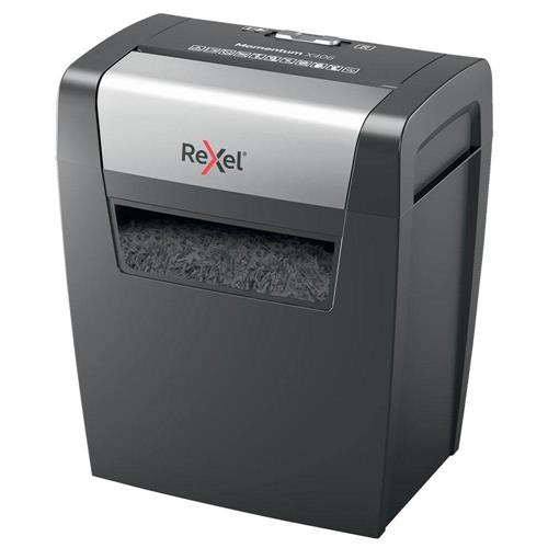 Distruggidocumenti Rexel Momentum X406, taglio a frammenti, 6 fogli