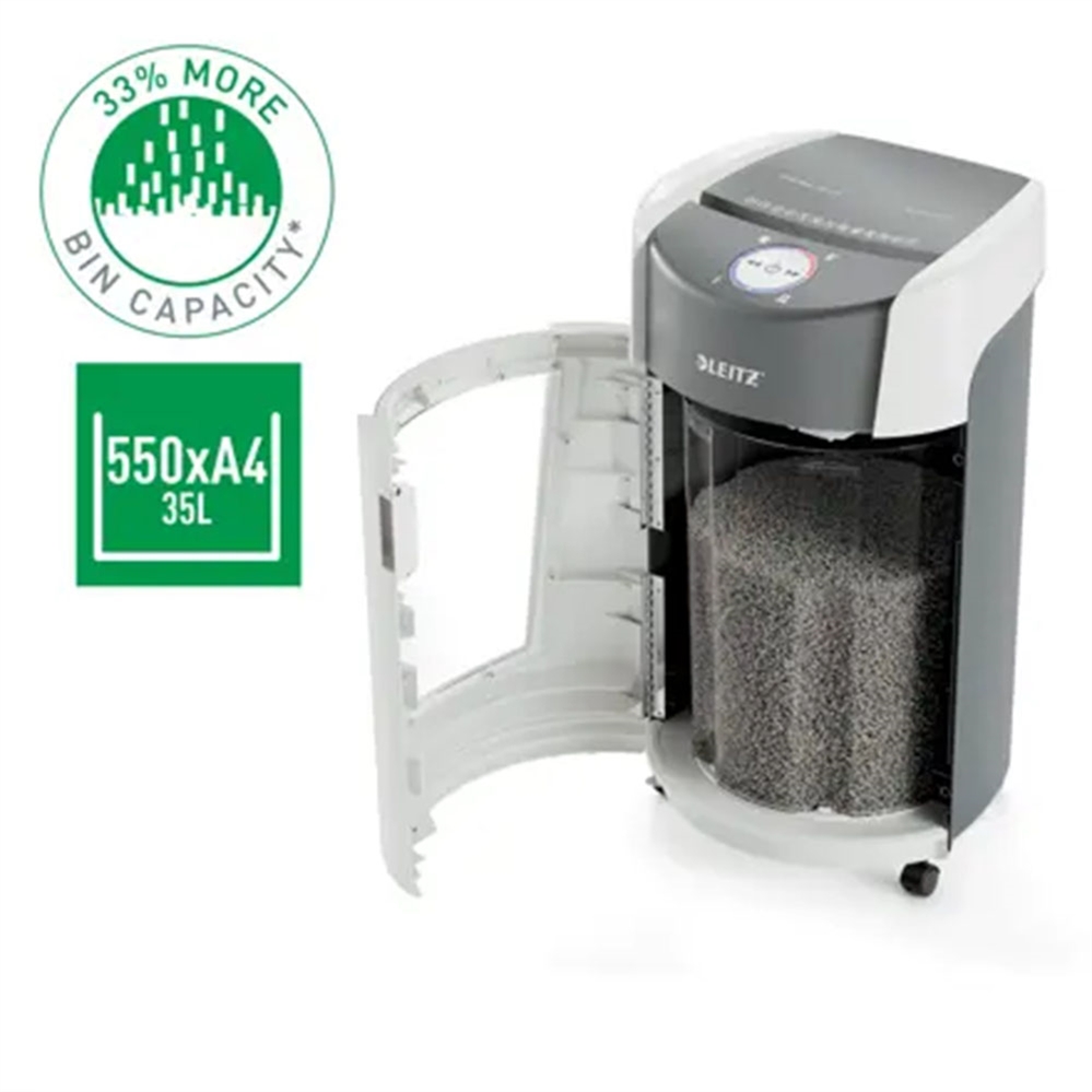 Leitz Distruggidocumenti IQ OptiMax P5 Office, livello di sicurezza P-5