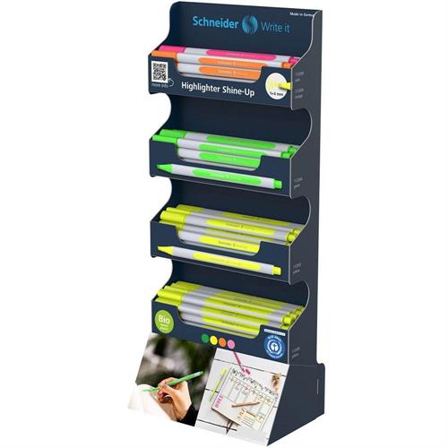 Schneider Shine Up Evidenziatore ergonomico, espositore 80 pezzi