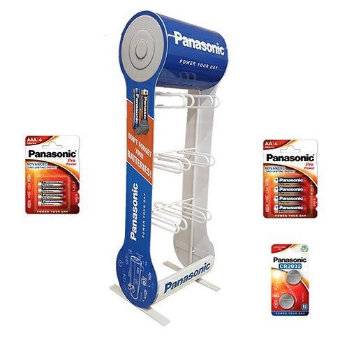 Panasonic Espositore da banco Pro Power, 72 blister
