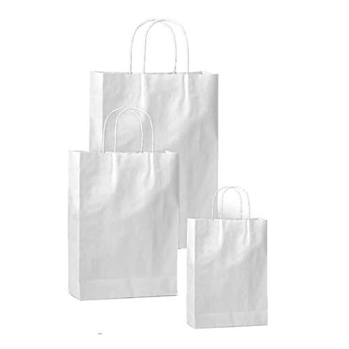 Busta Shopper carta kraft, 27 x 11 x 36H cm, Bianco