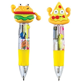 CENTRUM Penna Multifunzione 4 in 1 Burger & Pizza, espositore 24 pezzi