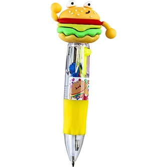 CENTRUM Penna Multifunzione 4 in 1 Burger & Pizza, espositore 24 pezzi