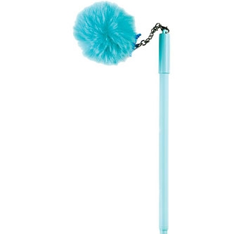 CENTRUM Penna a sfera Unicorn Pompon, inchiostro blu 0,7 mm, 24 pezzi