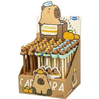 CENTRUM Penna gel CAPYBARA cancellabile, Blu, 0.5 mm, Display 36 pezzi