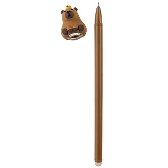 CENTRUM Penna gel CAPYBARA cancellabile, Blu, 0.5 mm, Display 36 pezzi