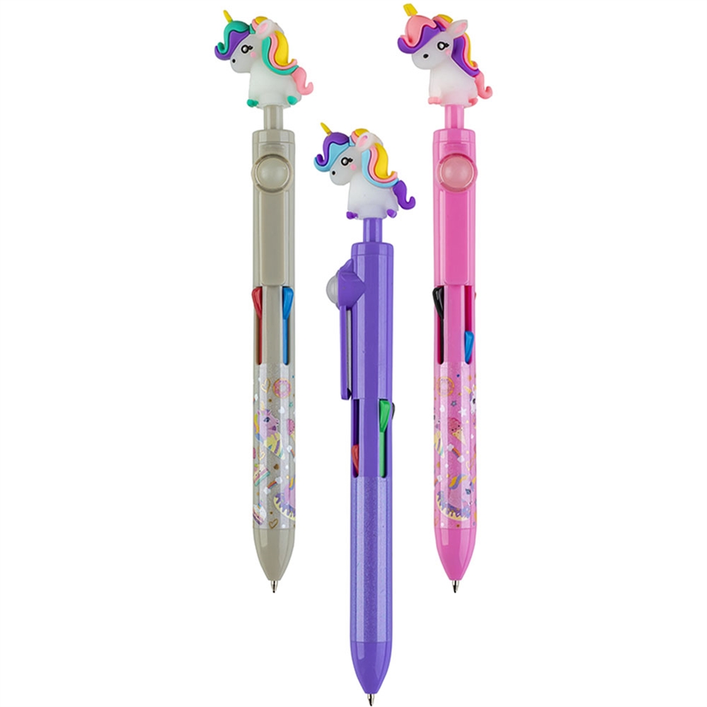 CENTRUM Penna a sfera Unicorn, 4 colori, Punta 0.7 mm, 24 Pezzi