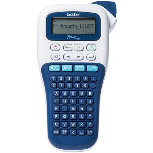 BROTHER Etichettatrice portatile PT-H107B, bianco/blu
