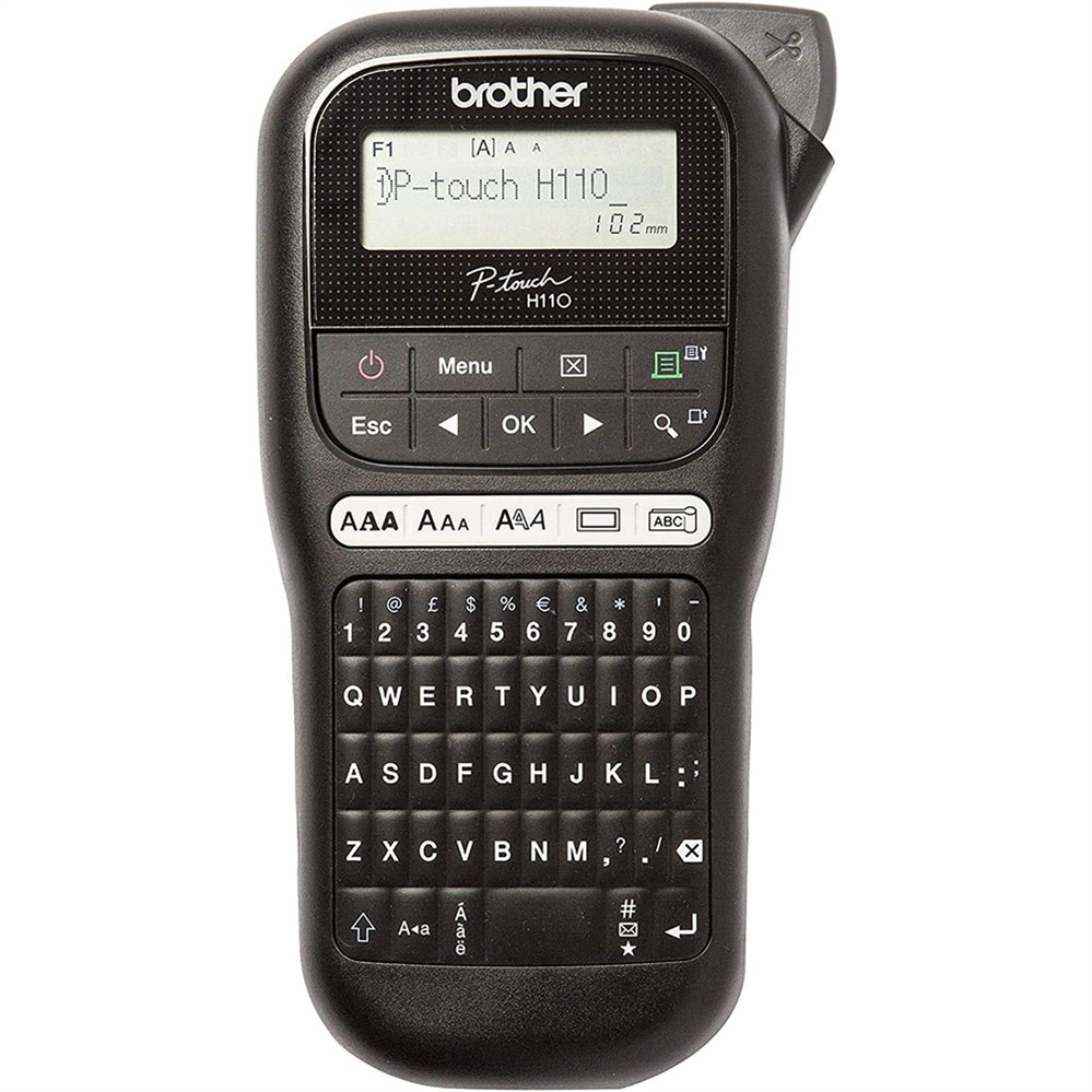 BROTHER PT-H110 Etichettatrice portatile fino a 12 mm, Nero