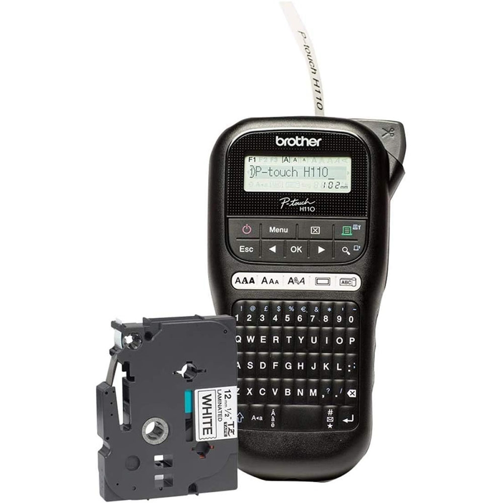 BROTHER PT-H110 Etichettatrice portatile fino a 12 mm, Nero