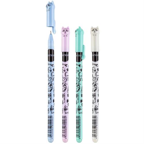 CENTRUM Penna gel cancellabile Cat, Punta 0.5 mm, 48 Pezzi